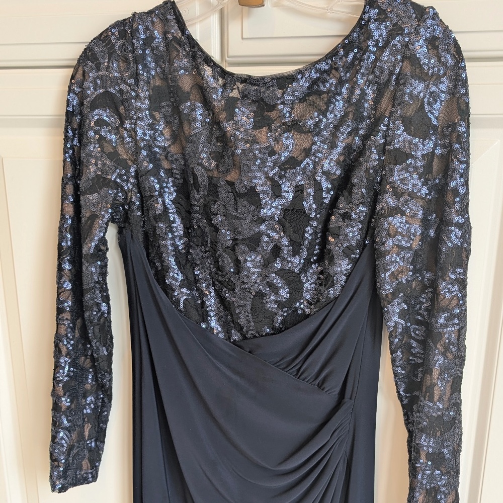 Lauren Ralph Lauren Sequined Navy Dress